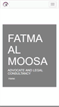 Mobile Screenshot of fatmaalmoosa.com